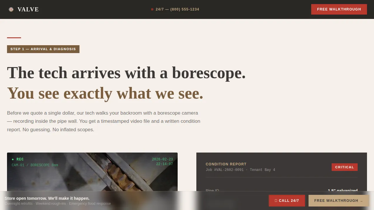 Specialist Retail Store Construction Appointment Booking Website Template