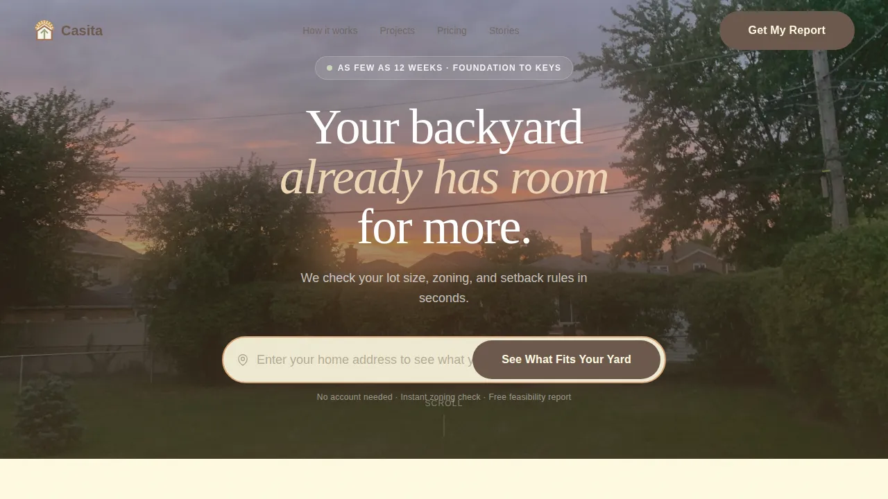 ADU (Accessory Dwelling Unit) Real Estate Professional Website Template