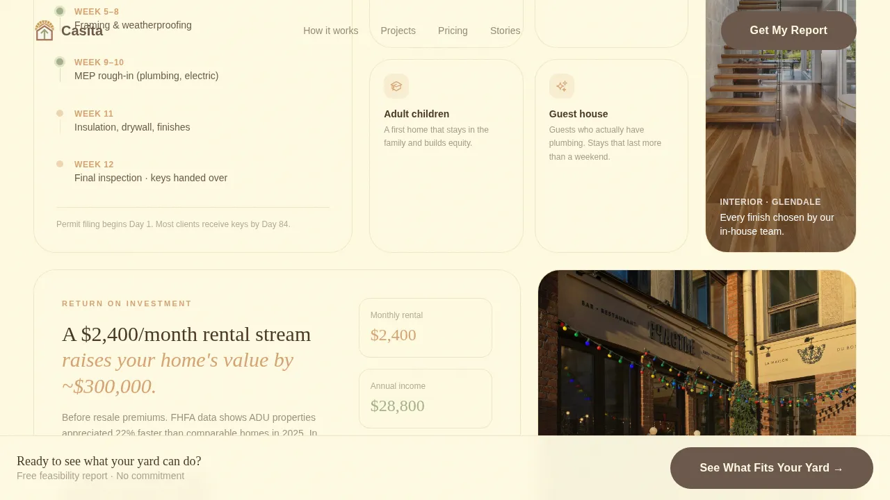 ADU (Accessory Dwelling Unit) Real Estate Professional Website Template