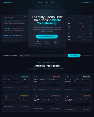 Specialist Sports Digital Presence Professional Website Template