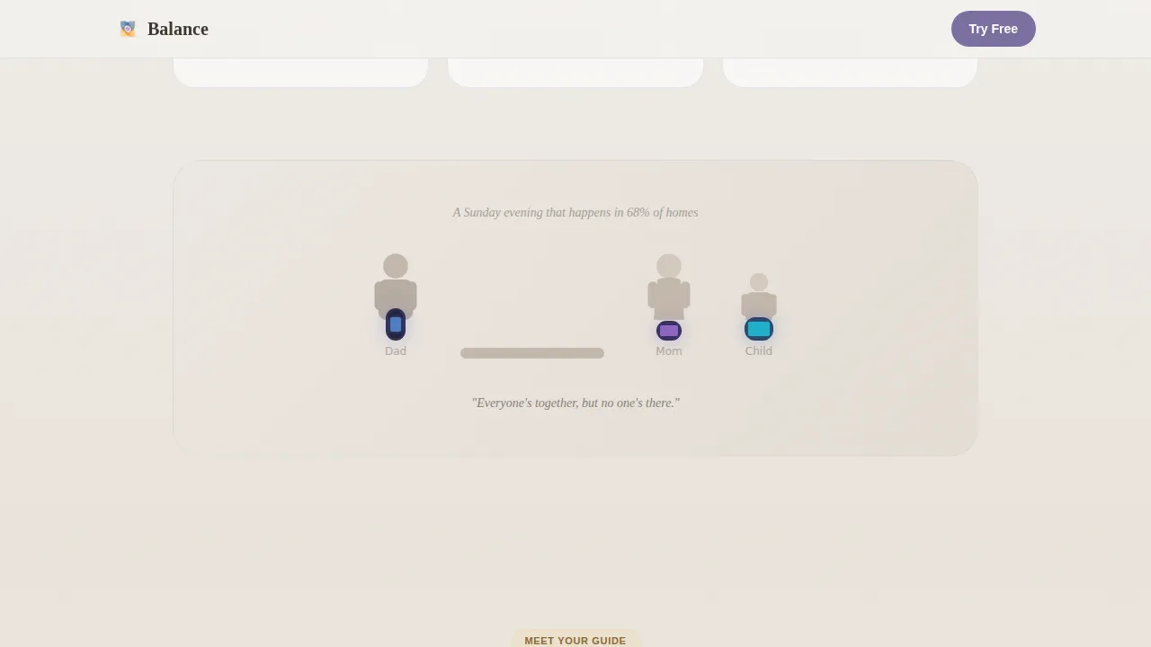 Mindful Digital Wellness Landing Page Template