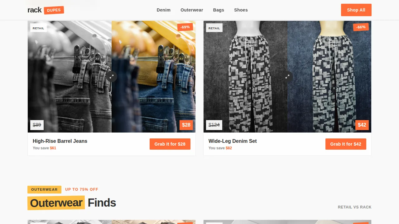 Fashion E-Commerce Pricing Website Template
