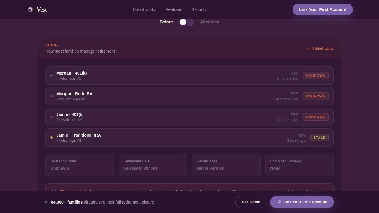 Joint & Family Finance Comparison Website Template