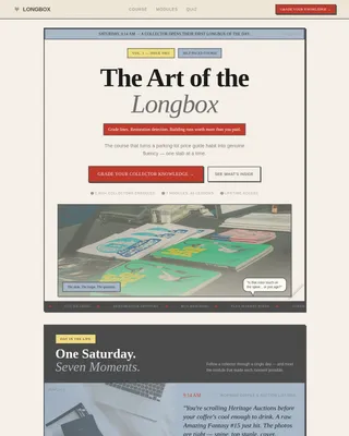 Archive — Curated Comic Book Collection Landing Page Template