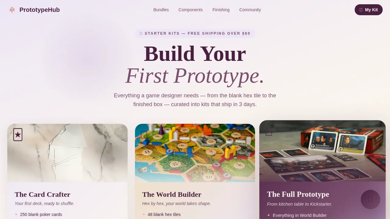 Hobby & Passion Supplies Professional Website Template