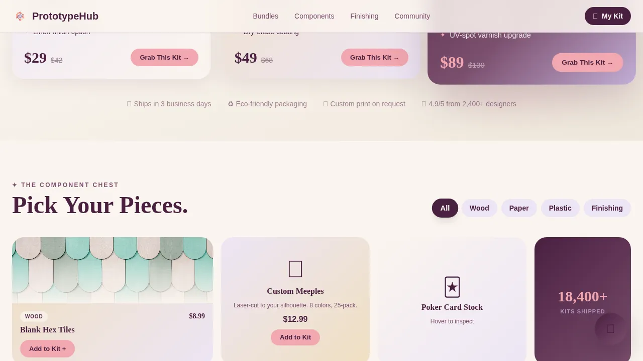 Hobby & Passion Supplies Professional Website Template