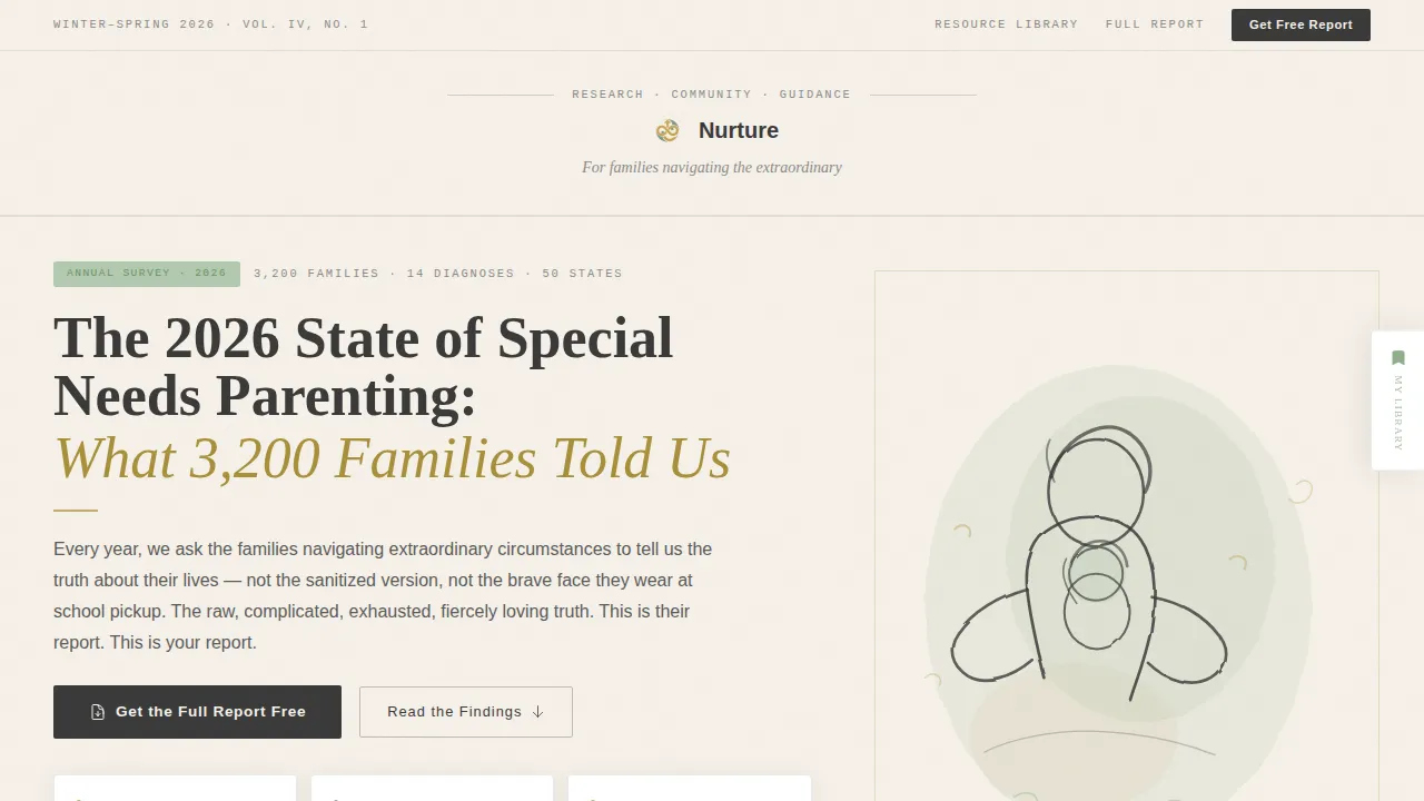 Evidence-Based Adaptive Parenting Landing Page Template