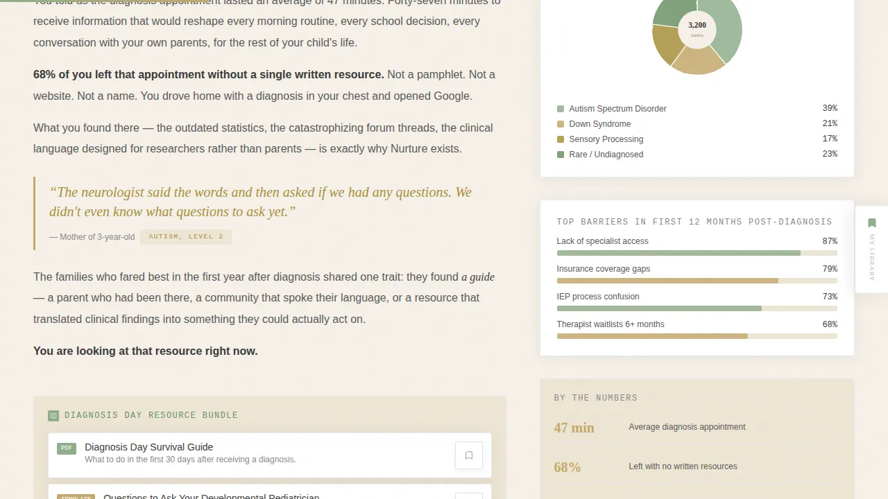 Evidence-Based Adaptive Parenting Landing Page Template