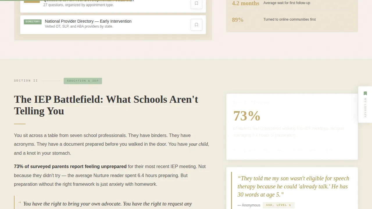 Evidence-Based Adaptive Parenting Landing Page Template