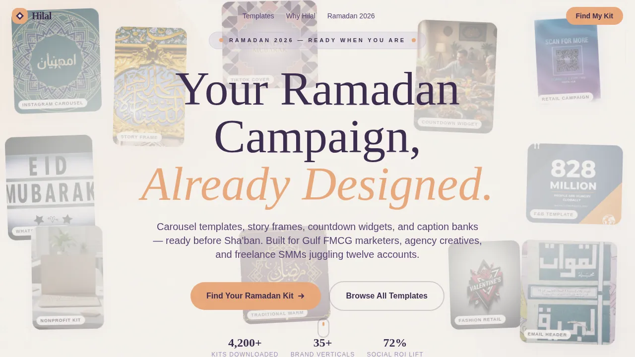 Seasonal Eid Marketing Toolkit Landing Page Template