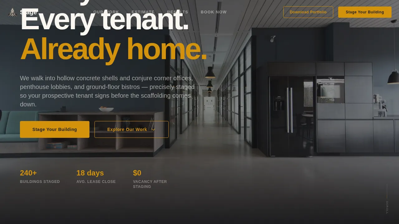 Premium Commercial Real Estate Landing Page Template