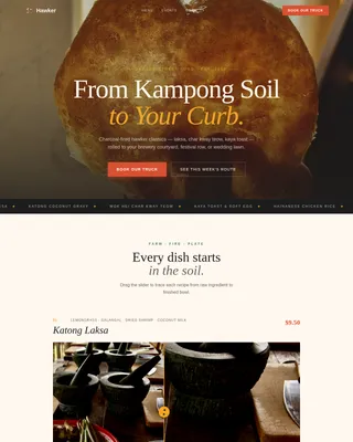 Cart — Street Food Truck Landing Page Template