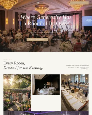 Charity Gala Event Booking Website Template