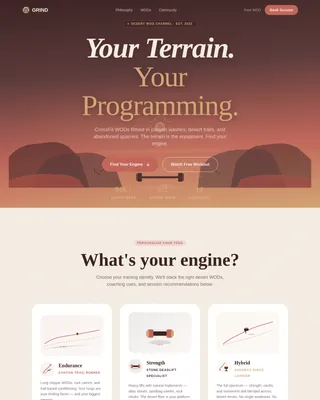 Surge — Dynamic Functional Fitness Landing Page Template