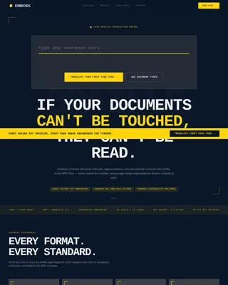 Elevate — Accessible Braille Design Landing Page Template