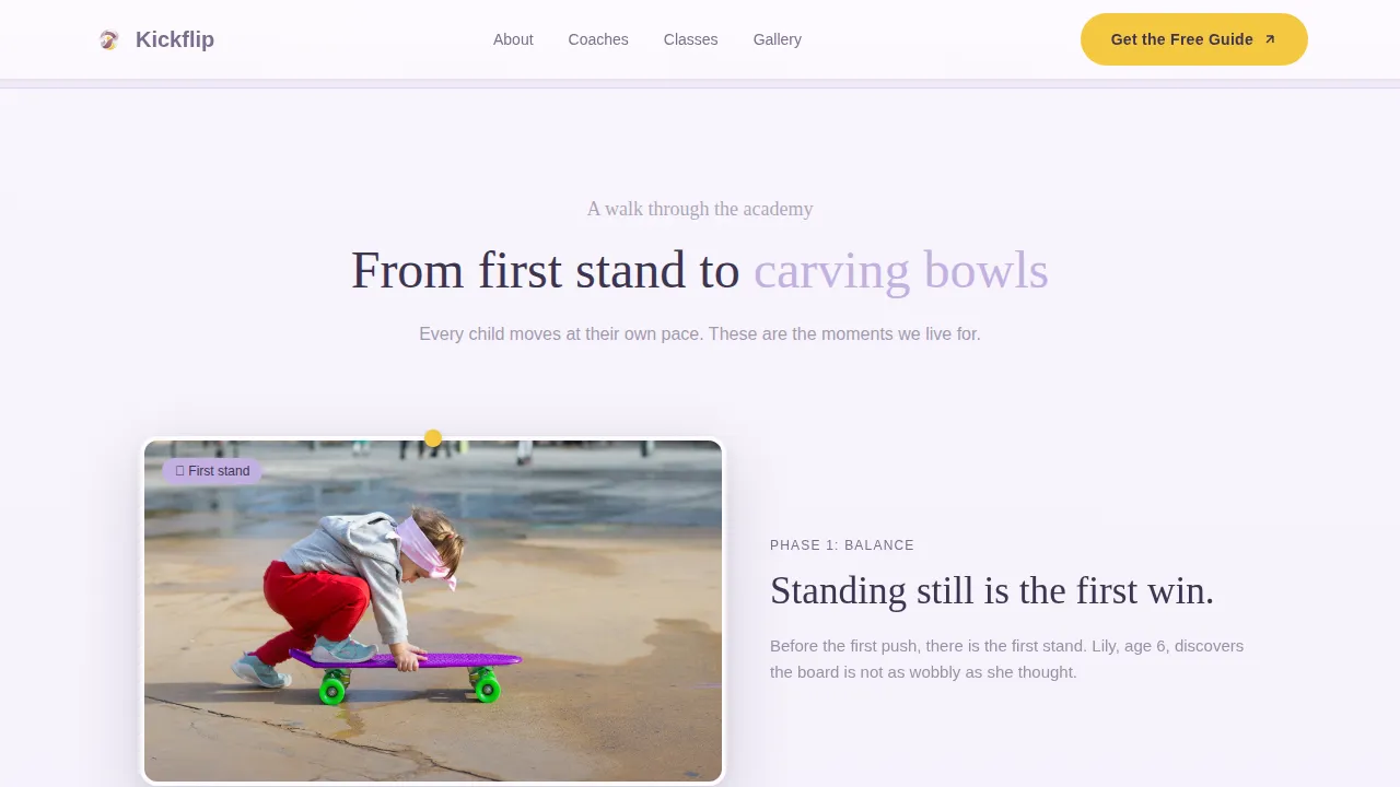 Dynamic Youth Skateboarding Landing Page Template