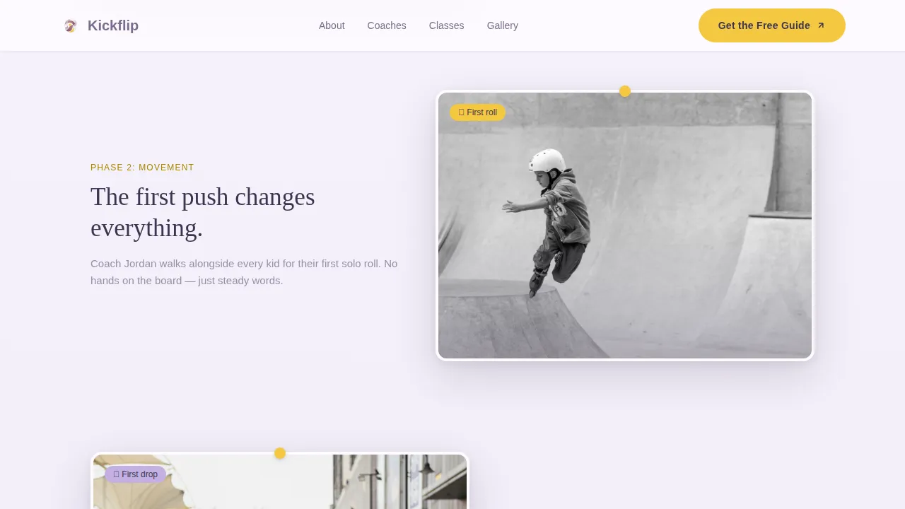 Dynamic Youth Skateboarding Landing Page Template