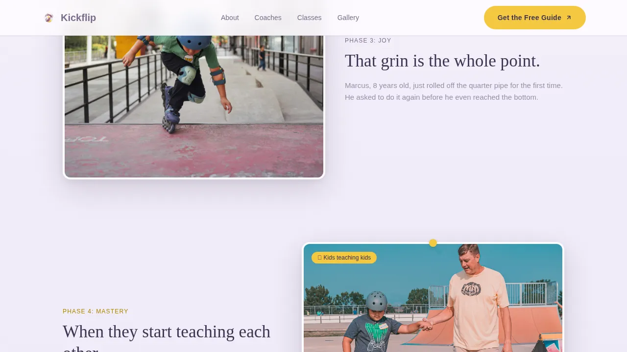 Dynamic Youth Skateboarding Landing Page Template