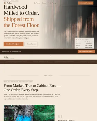 Local Wood Products Professional Website Template
