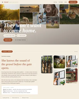 Dog Specialist Booking Website Template