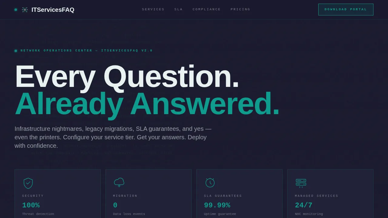 IT Services Company Professional Website Template