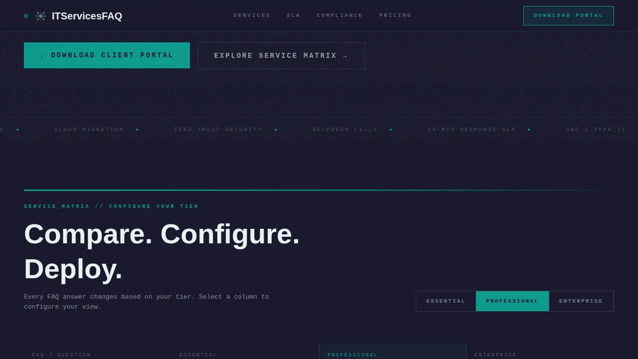 IT Services Company Professional Website Template