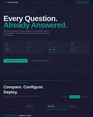 IT Services Company Professional Website Template