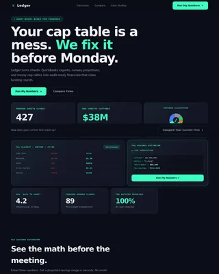 Growth Startup Accounting Landing Page Template