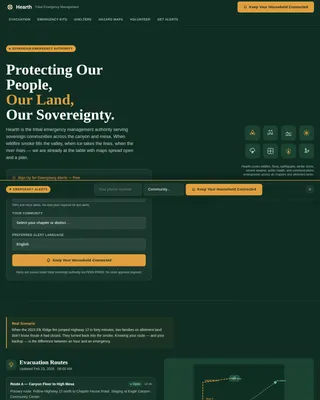 Specialist Emergency Management Government Professional Website Template