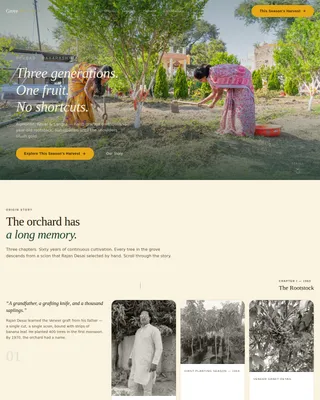 Orchard — Mango Plantation Landing Page Template