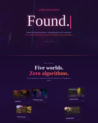 Stream — Neon Streaming Platform Landing Page Template