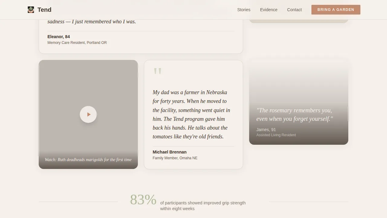 Bloom — Therapeutic Garden Wellness Landing Page Template
