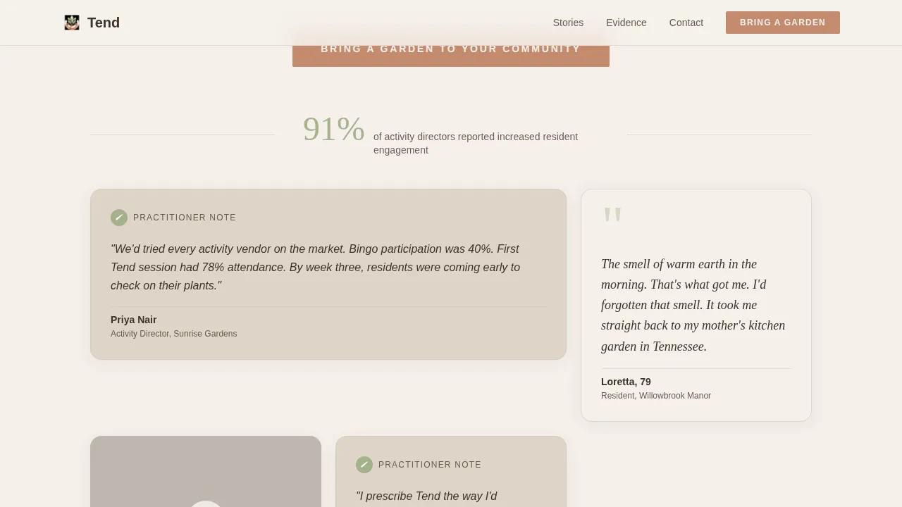 Bloom — Therapeutic Garden Wellness Landing Page Template