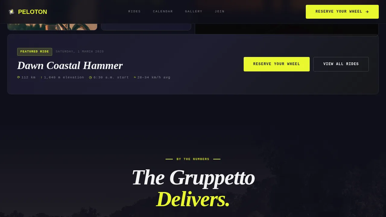 Dynamic Cycling Federation Landing Page Template