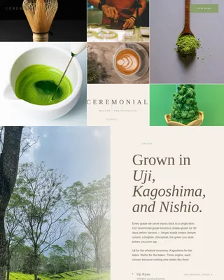 Ceremonial — Premium Matcha Café Landing Page Template