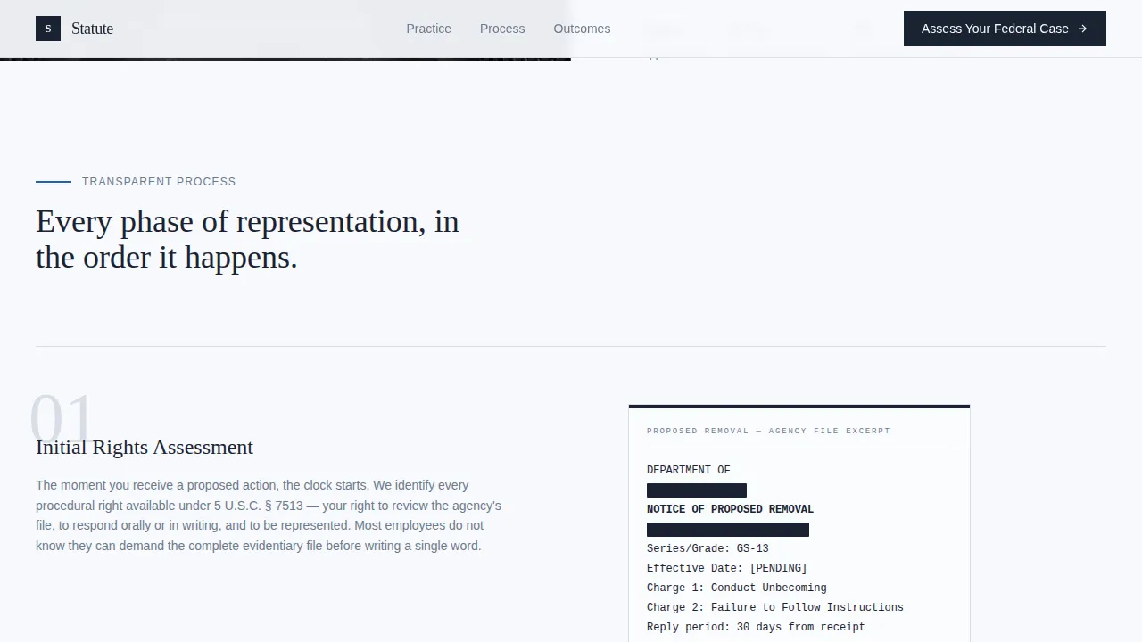 Trusted Government Legal Landing Page Template