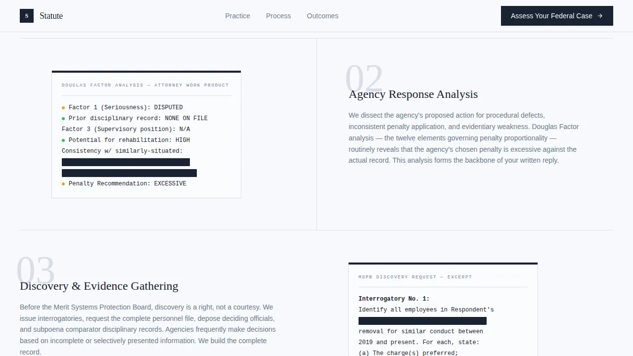 Trusted Government Legal Landing Page Template