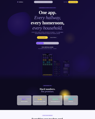 Academy — Transformative K-12 Education Landing Page Template