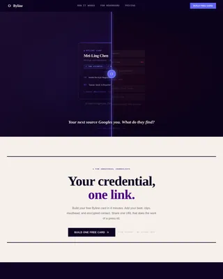 Masthead — Credible Journalist Portfolio Landing Page Template