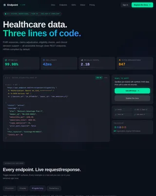 Nexus — Intelligent Healthcare Integration Landing Page Template