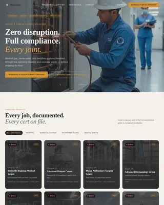 Advanced Hospital & Clinic Construction Appointment Booking Website Template