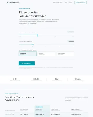 Elite — Personalized Wealth Insurance Landing Page Template
