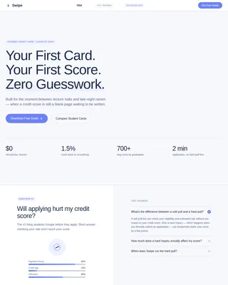 Flow — Smart Student Finance Landing Page Template