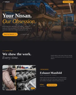 Power — Nissan Auto Specialist Landing Page Template