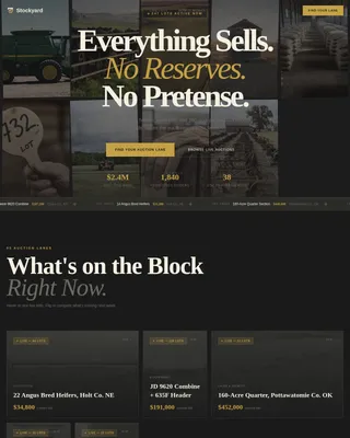 Specialist Auction Platforms & Types Comparison Website Template
