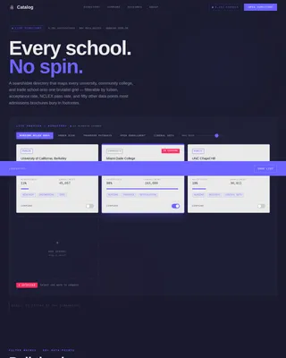 Higher Education Digital Presence Directory Website Template