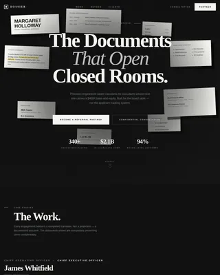 Advanced Executive & C-Suite Career Careers & Recruitment Website Template