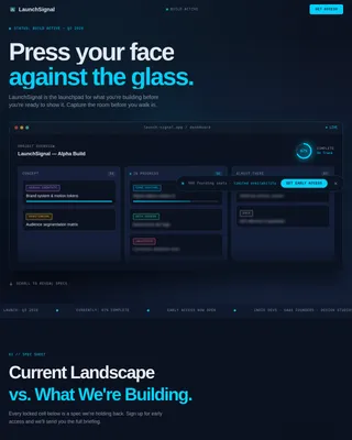 Preview — Compelling Creative Launch Landing Page Template
