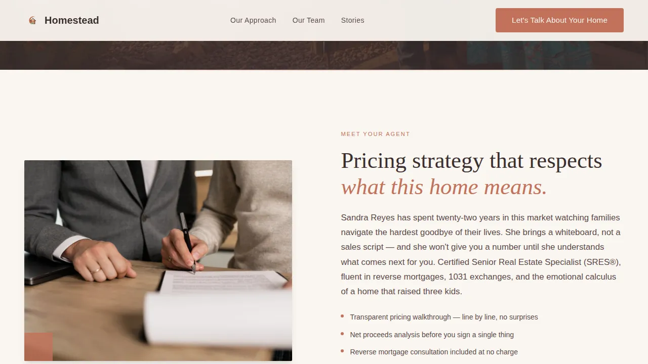 Sanctuary — Specialist Senior Housing Landing Page Template