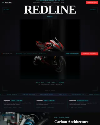 Throttle — Elite Motorsport Academy Landing Page Template